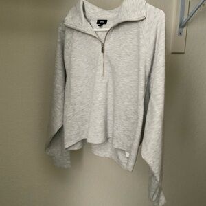 Gray Quarter-Zip Pullover